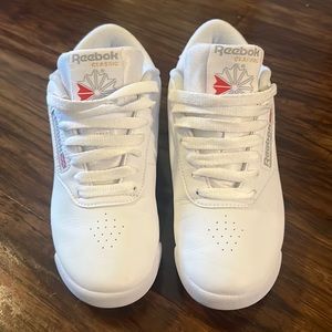 White classic Reeboks